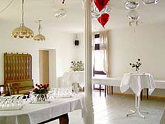 Nebenzimmer - bis 30 Personen, oder als Raum für Kapelle, Tanzfläche, Bar, Buffet etc.